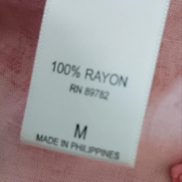 3 X$20 Natori Red and Orange Abstract Shirt Dress V neck Pockets Size M - Picture 11 of 14